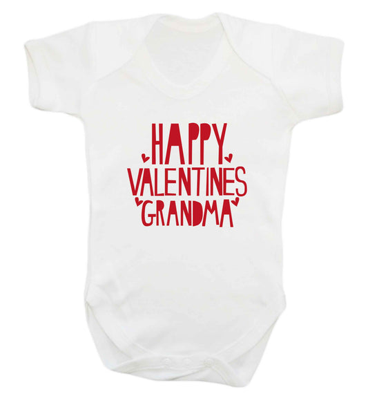 Happy valentines grandma baby vest white 18-24 months