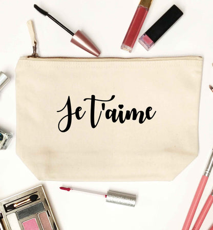 Je t'aime natural makeup bag