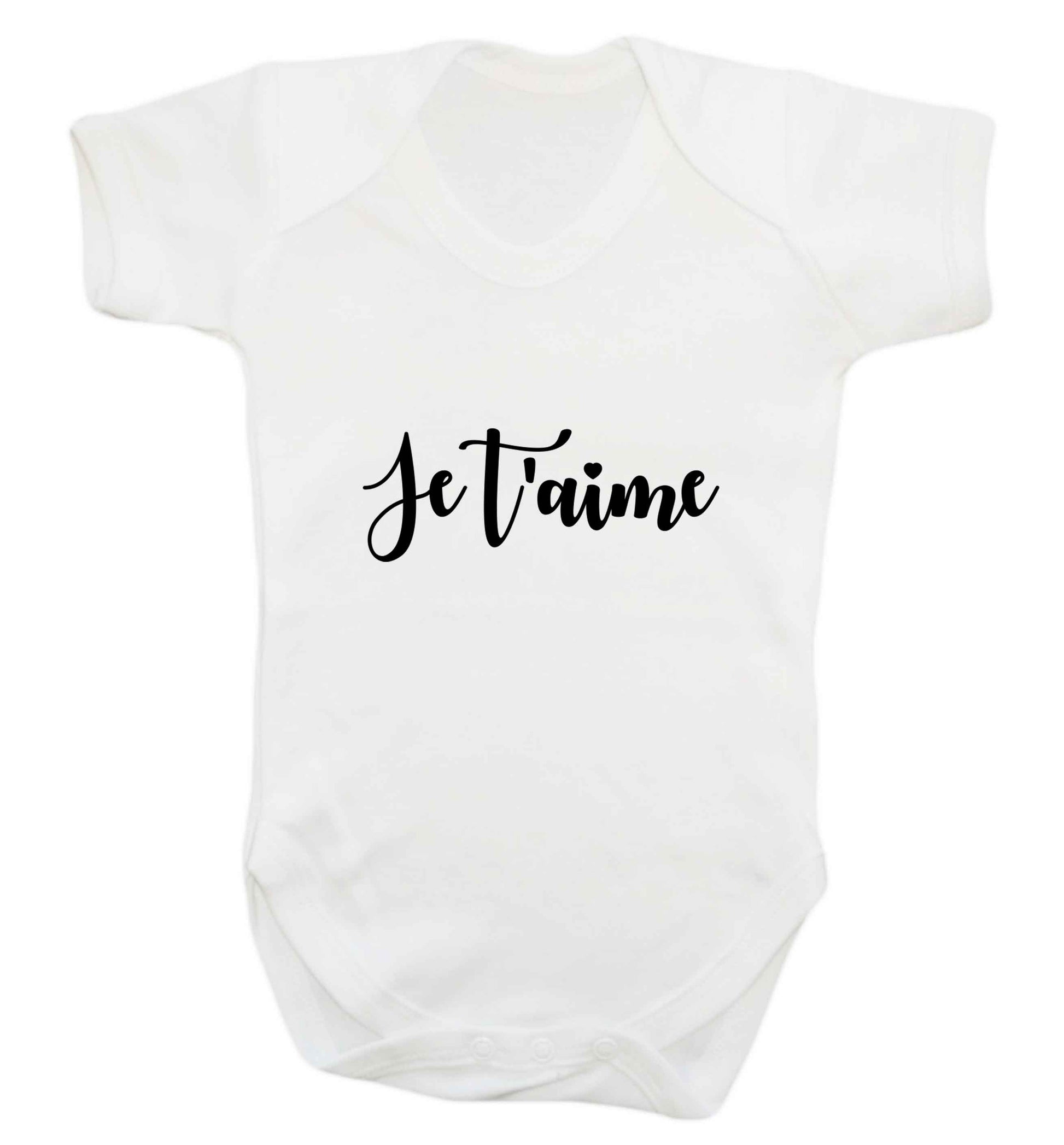 Je t'aime baby vest white 18-24 months