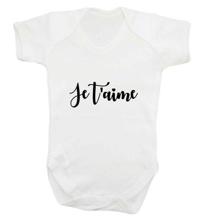 Je t'aime baby vest white 18-24 months