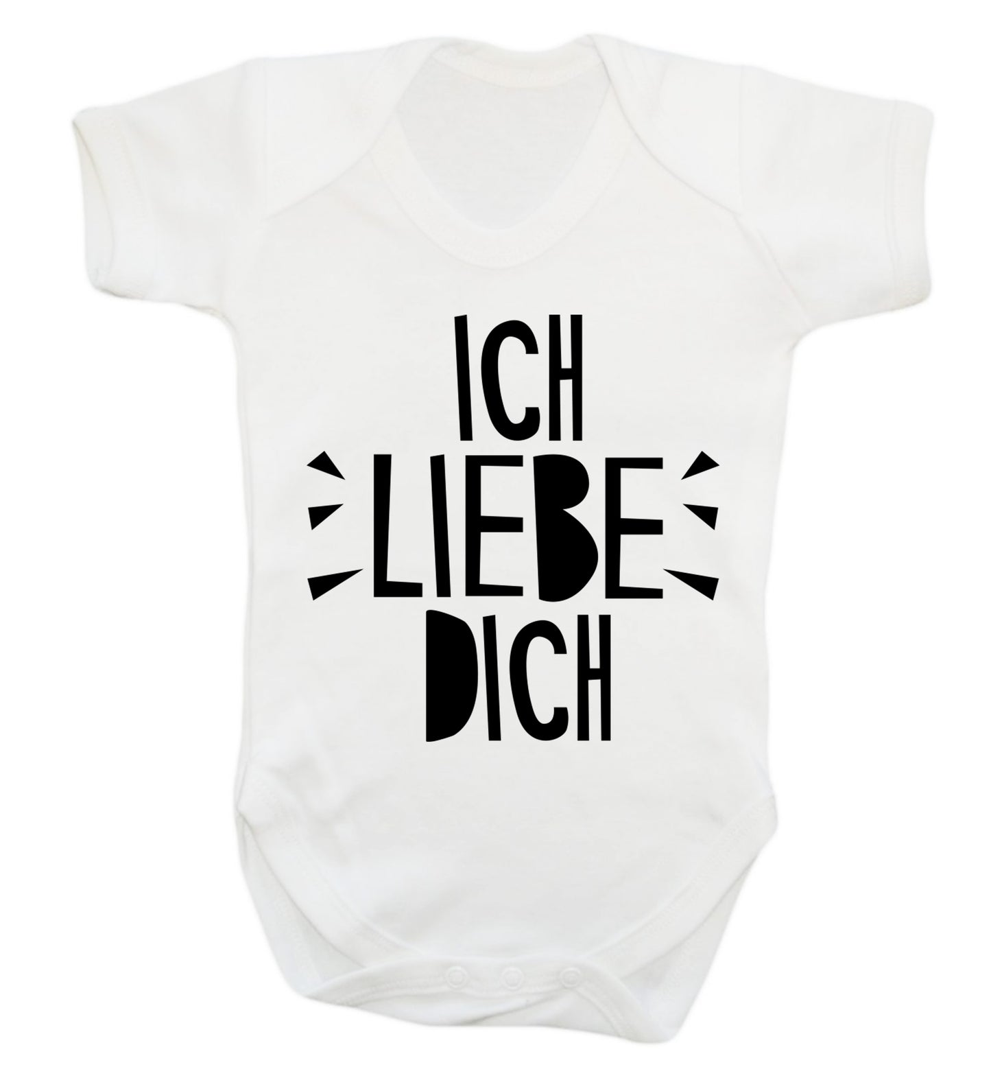 Ich liebe dich - I love you Baby Vest white 18-24 months