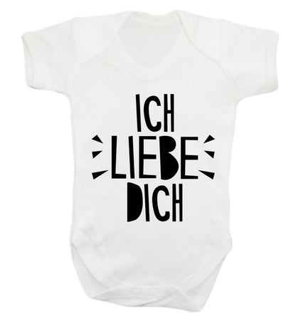 Ich liebe dich - I love you Baby Vest white 18-24 months