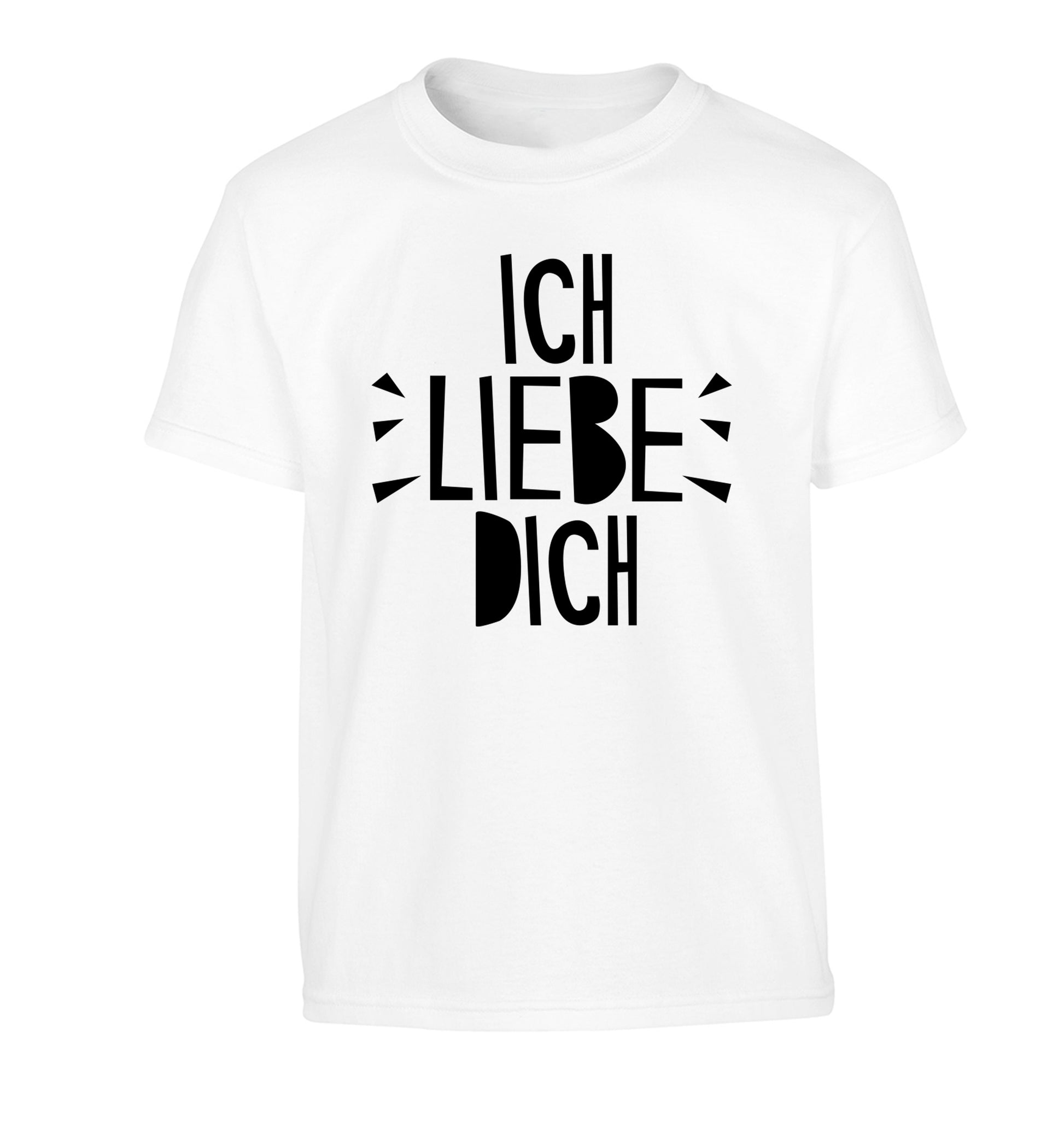 Ich liebe dich - I love you Children's white Tshirt 12-13 Years