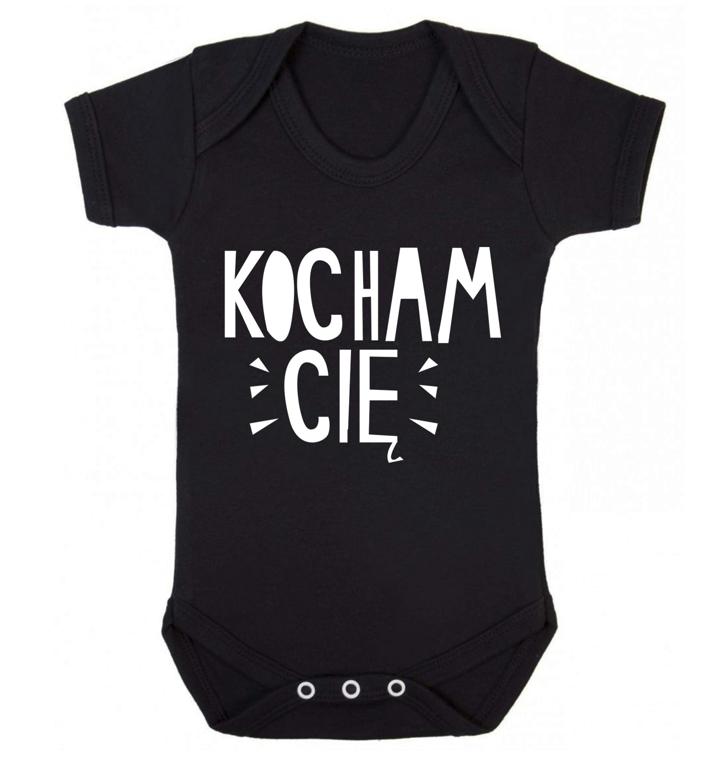 Kocham ci_ - I love you Baby Vest black 18-24 months