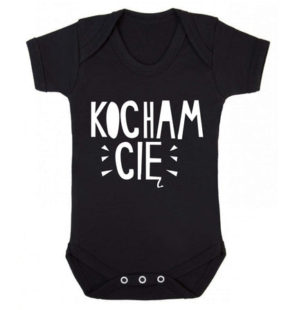 Kocham ci_ - I love you Baby Vest black 18-24 months