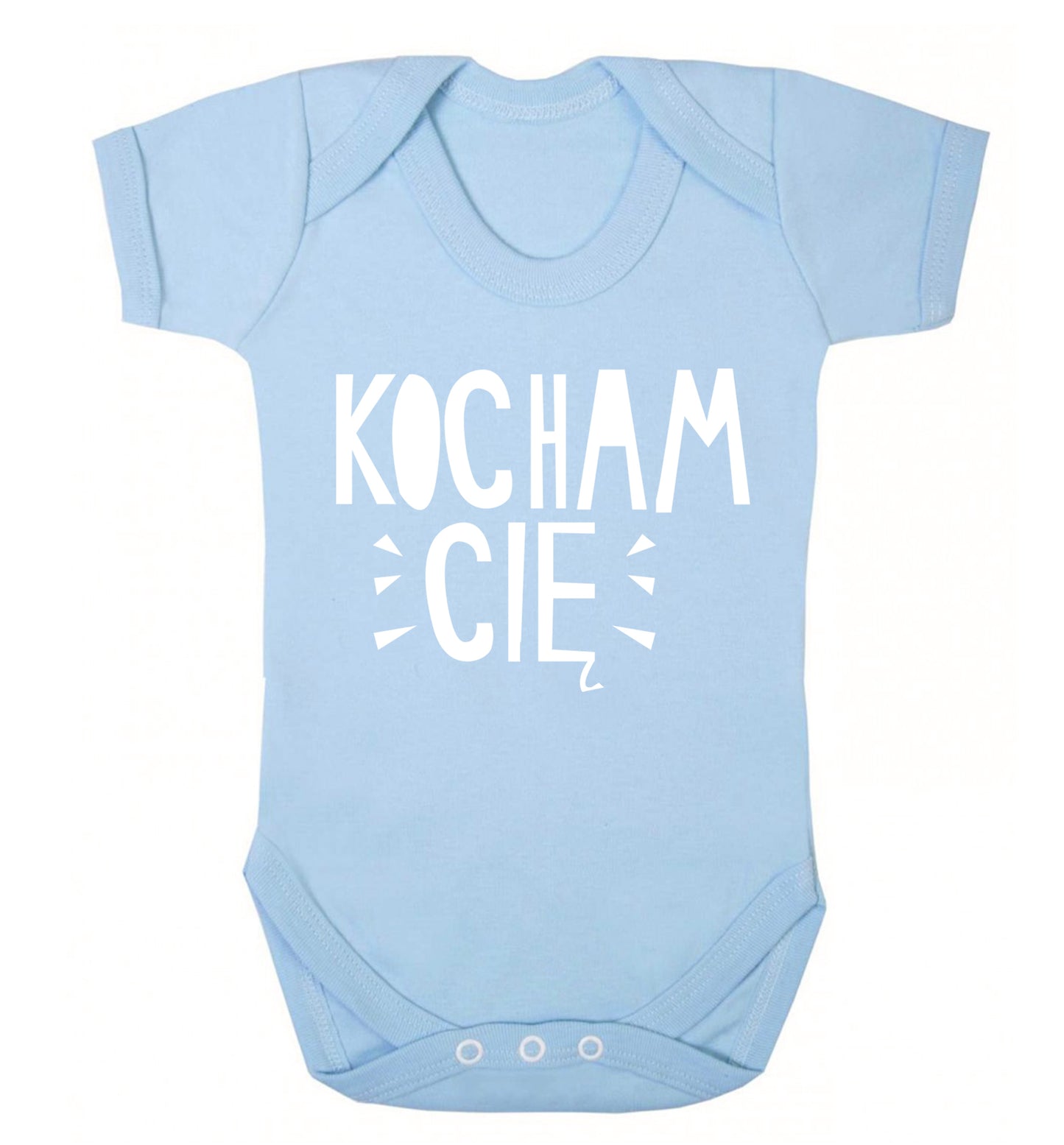 Kocham ci_ - I love you Baby Vest pale blue 18-24 months