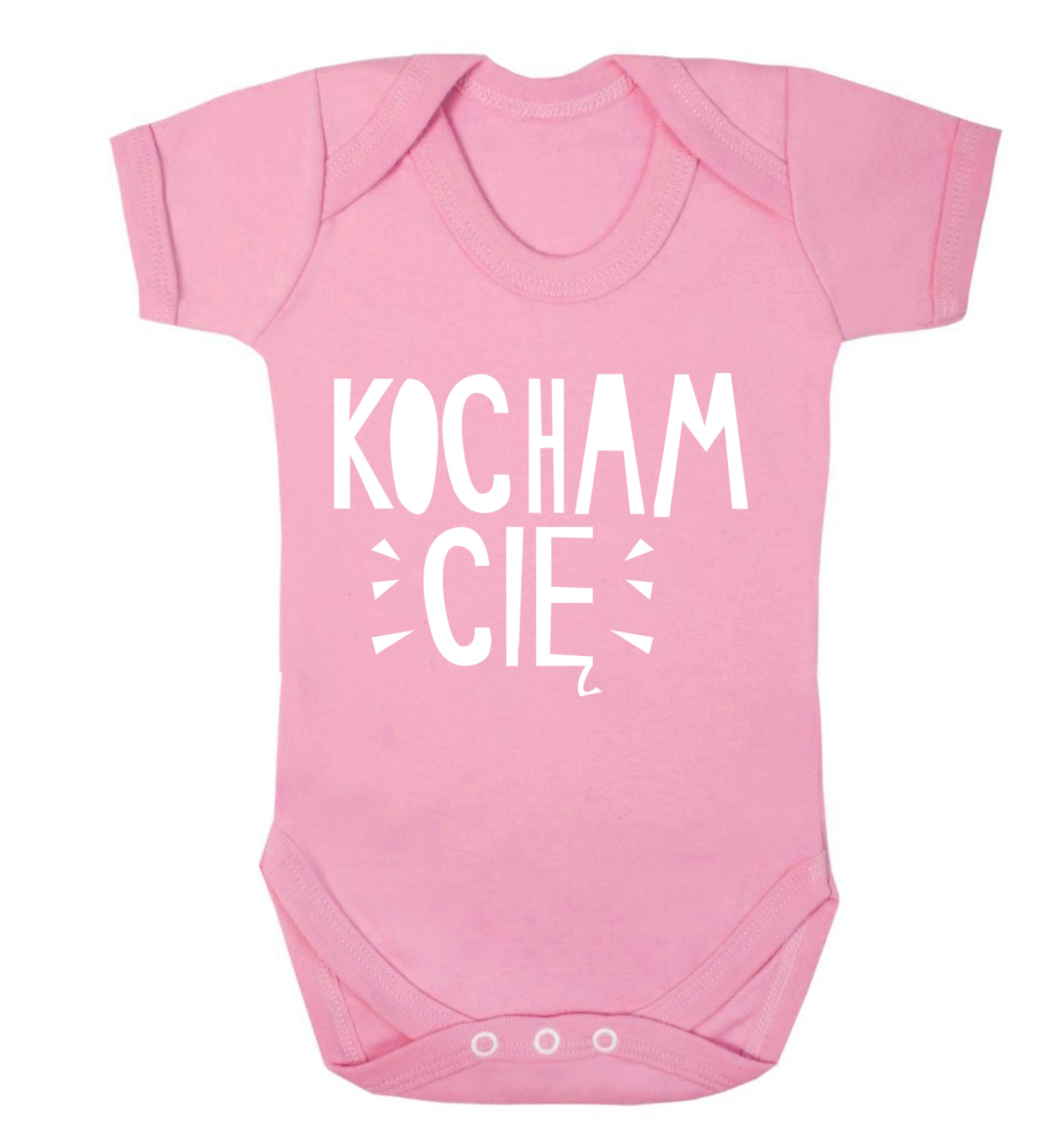 Kocham ci_ - I love you Baby Vest pale pink 18-24 months