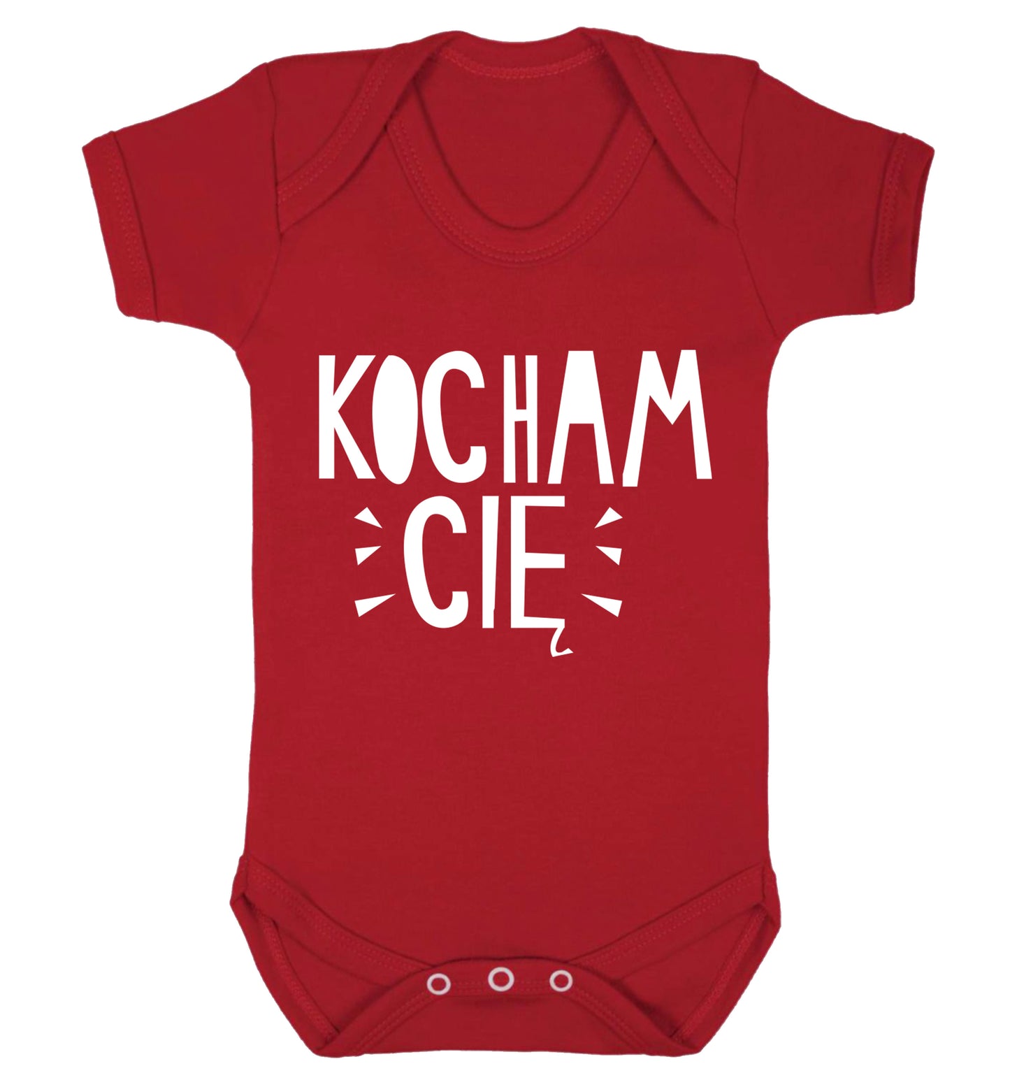 Kocham ci_ - I love you Baby Vest red 18-24 months
