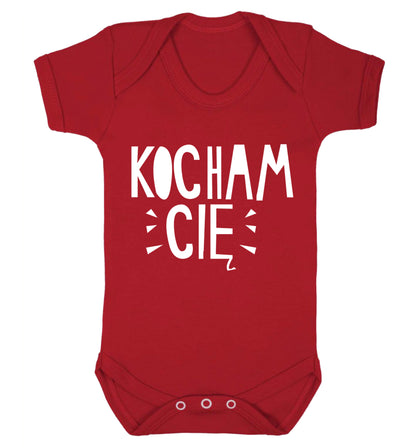 Kocham ci_ - I love you Baby Vest red 18-24 months