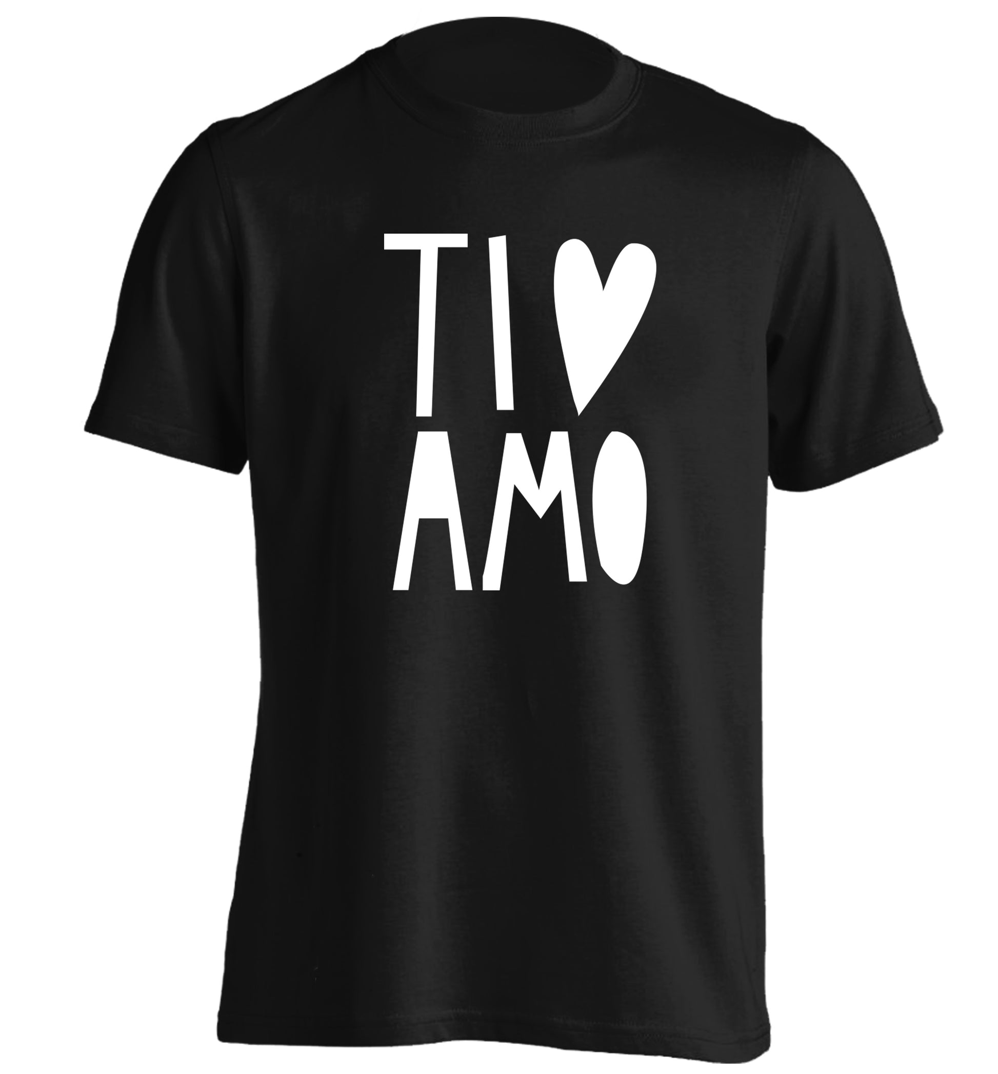 Ti amo - I love you adults unisex black Tshirt 2XL