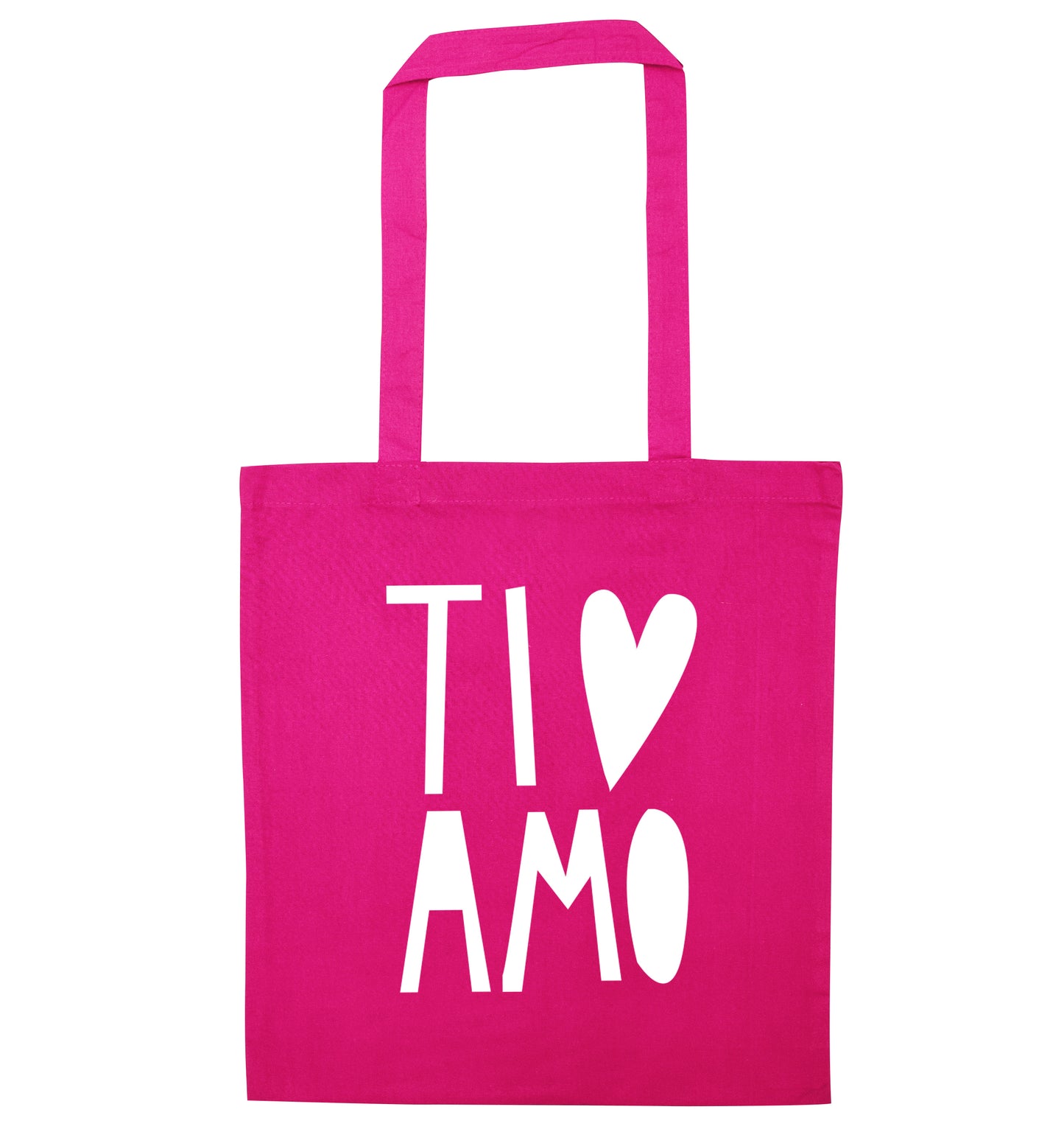 Ti amo - I love you pink tote bag