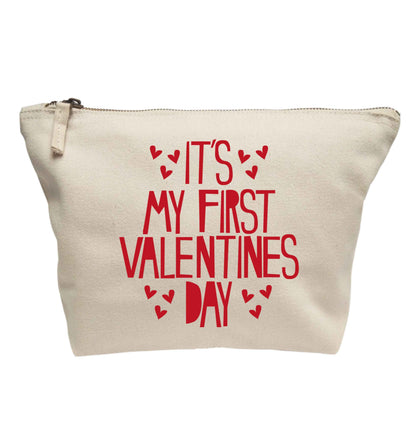 Hearts It's my First Valentine's Day | Makeup / wash bag