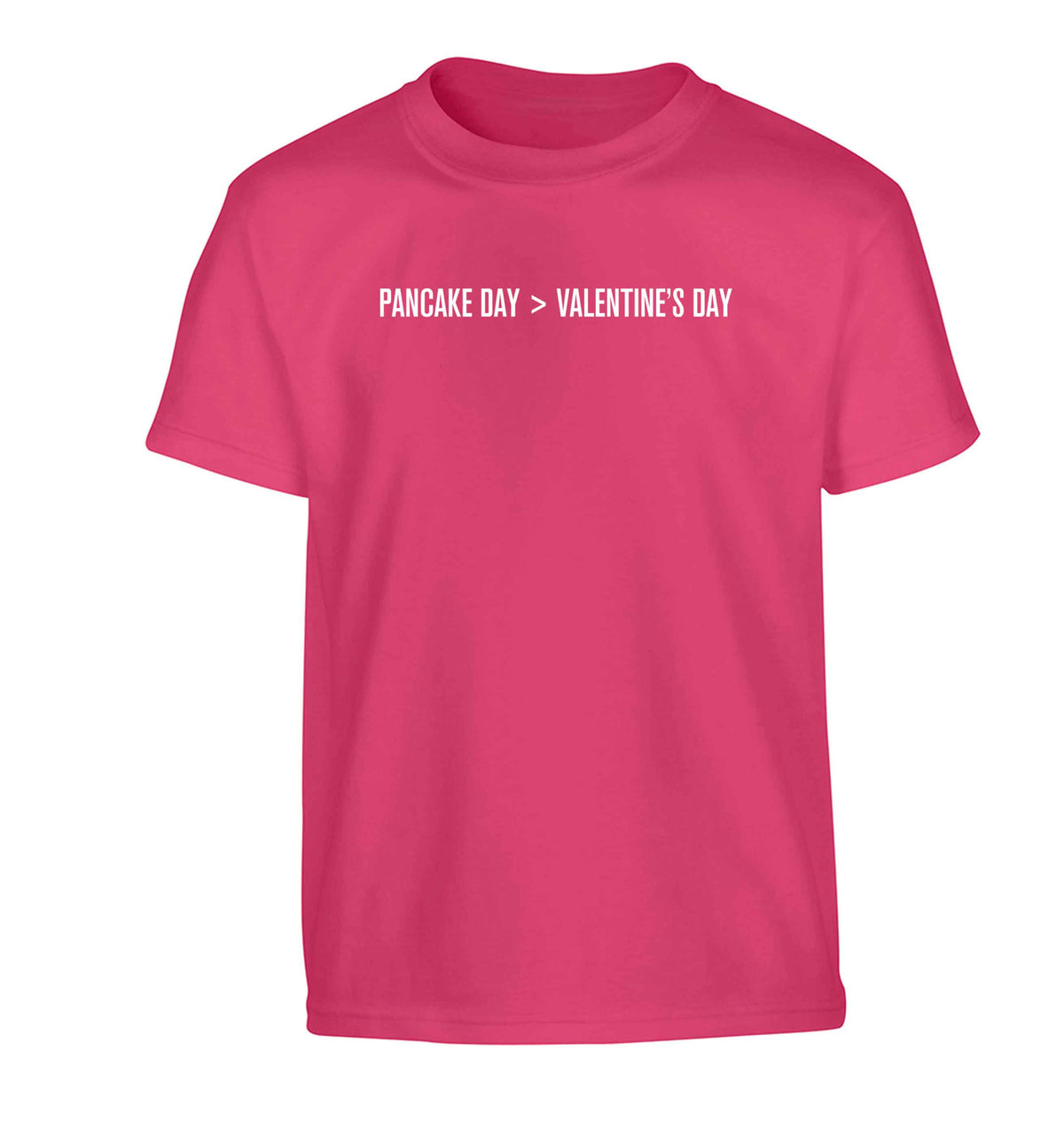 Pancake day > valentines day Children's pink Tshirt 12-13 Years