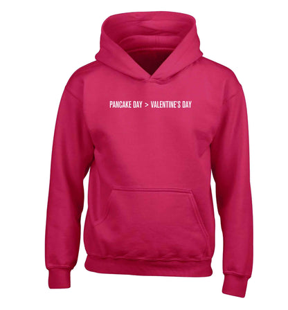 Pancake day > valentines day children's pink hoodie 12-13 Years