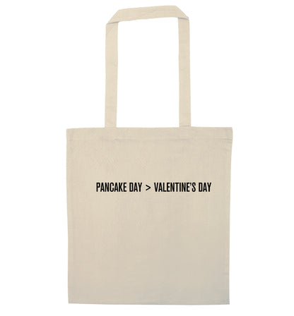 Valentine's day > pancake day natural tote bag