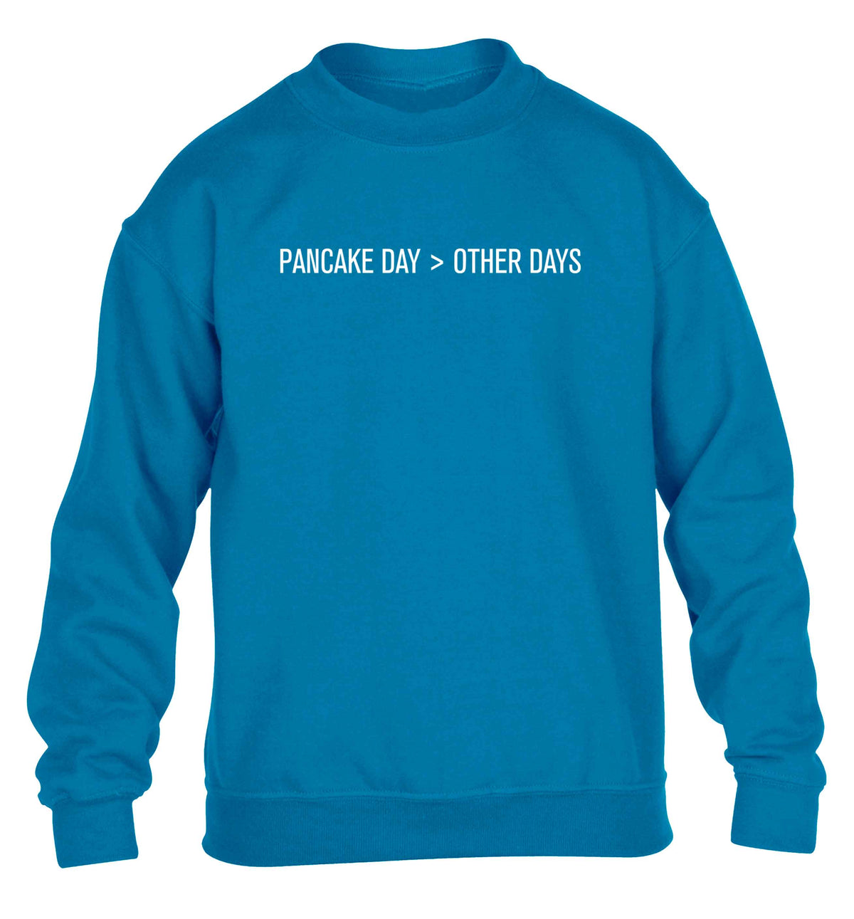 Pancake day > other days children's blue sweater 12-13 Years