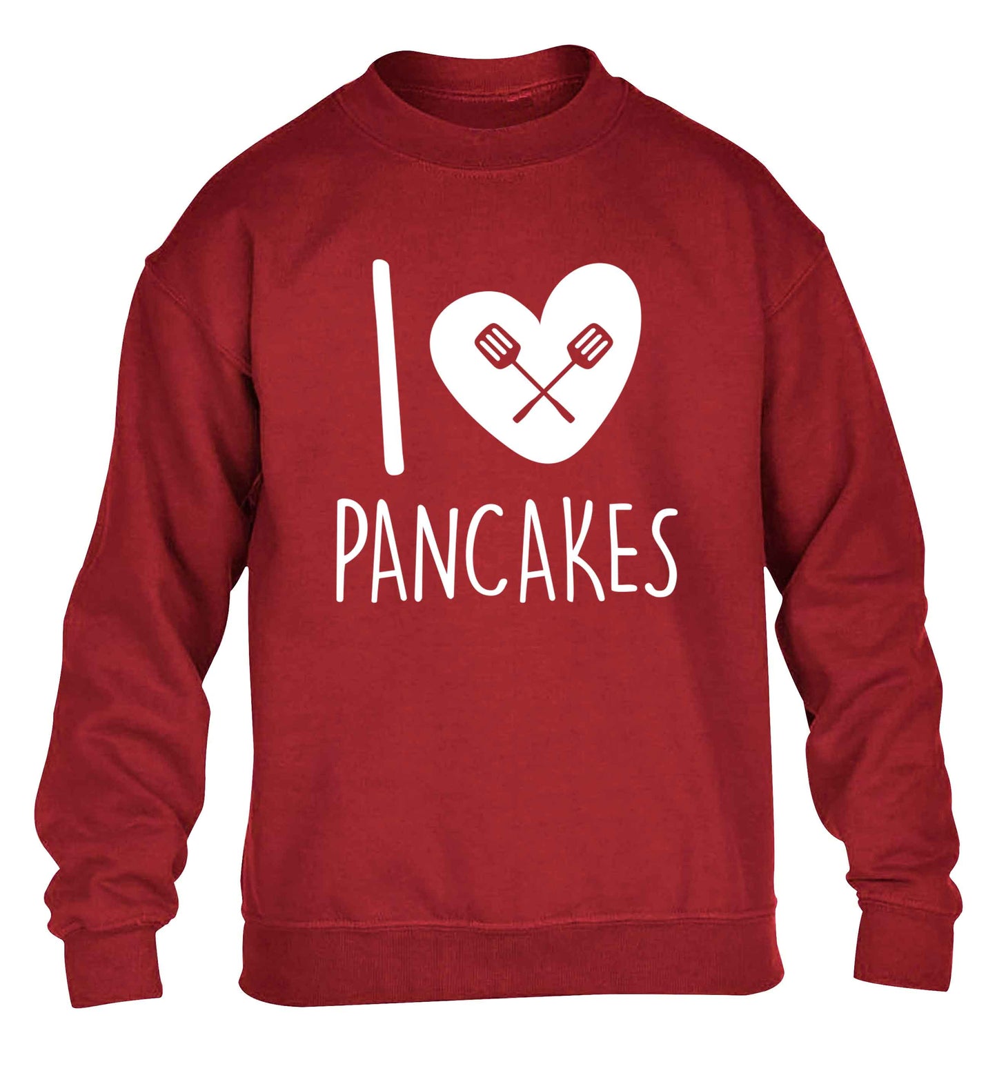 I love pancakes children's grey sweater 12-13 Years