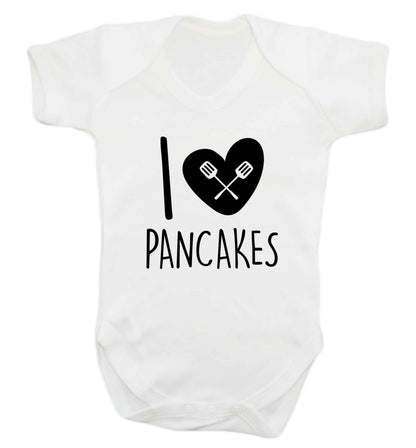 I love pancakes baby vest white 18-24 months