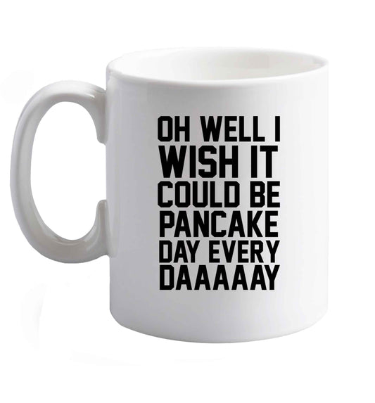 10 oz Pancake Day is the Best Day ceramic mug right handed