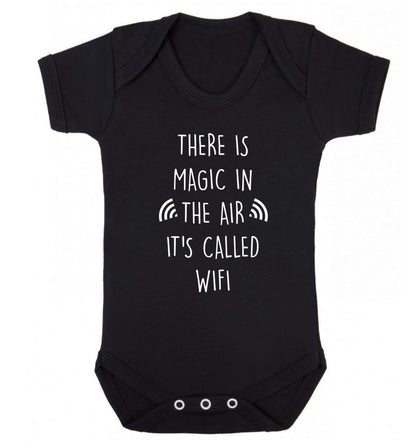 There is magic in the air it's called wifi Baby Vest black 18-24 months