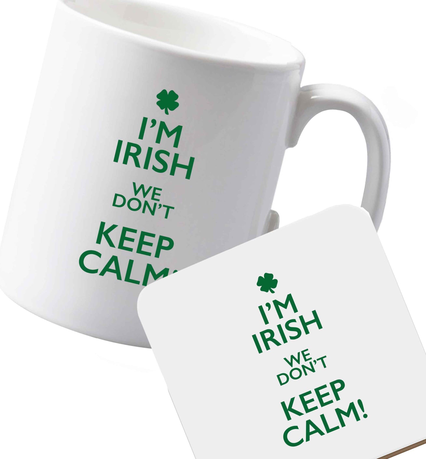 10 oz Ceramic mug and coaster Favourite Type Pan Pancake both sides