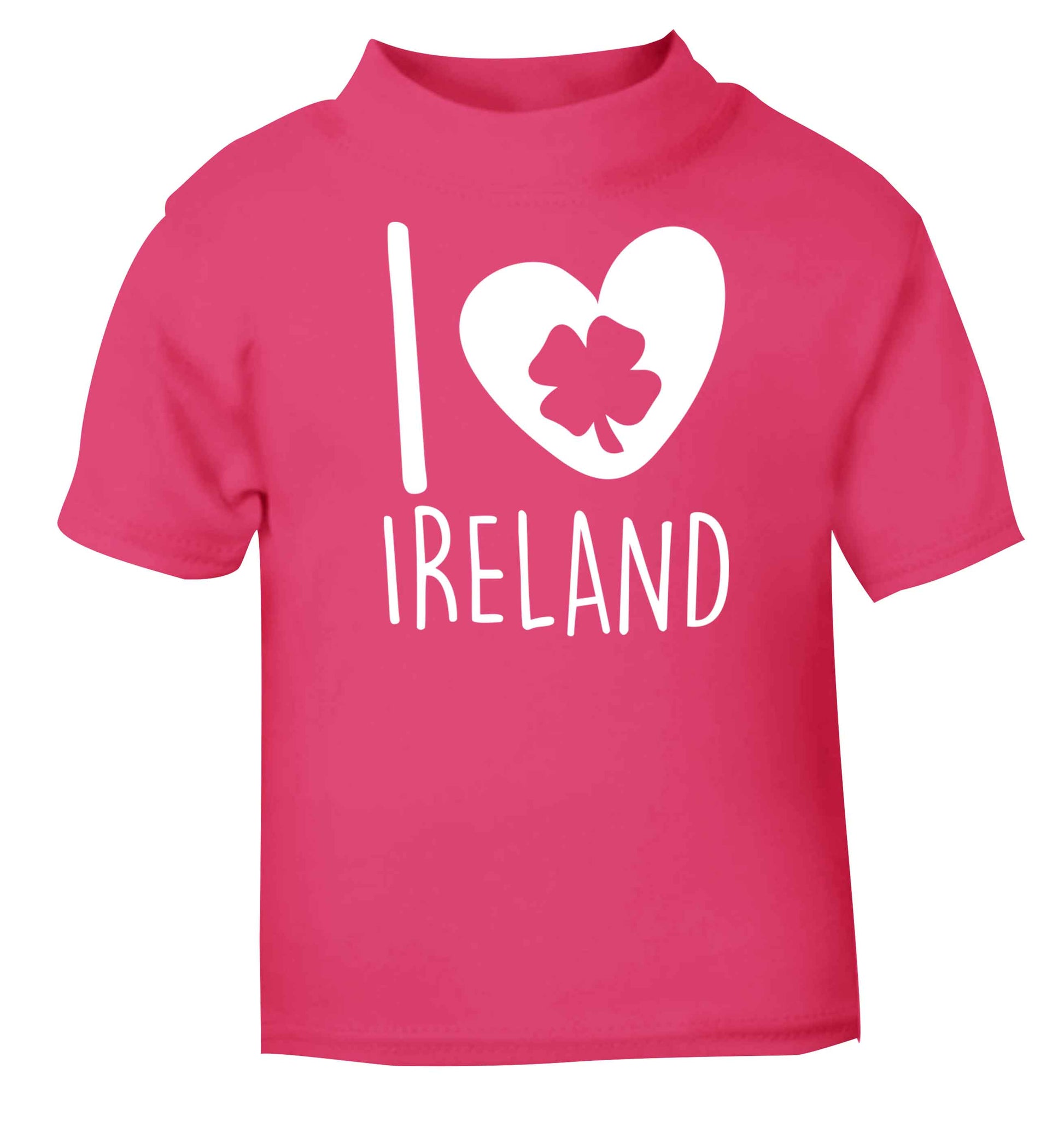 I love Ireland pink baby toddler Tshirt 2 Years