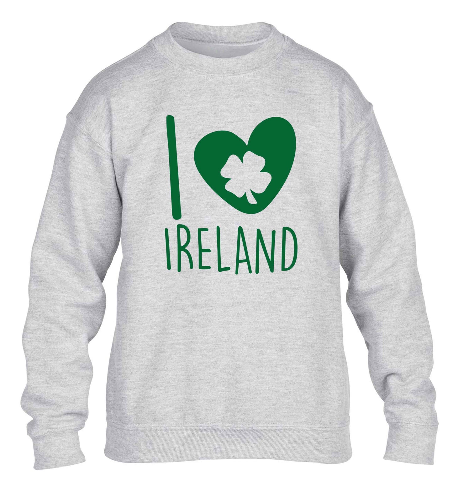 I love Ireland children's grey sweater 12-13 Years