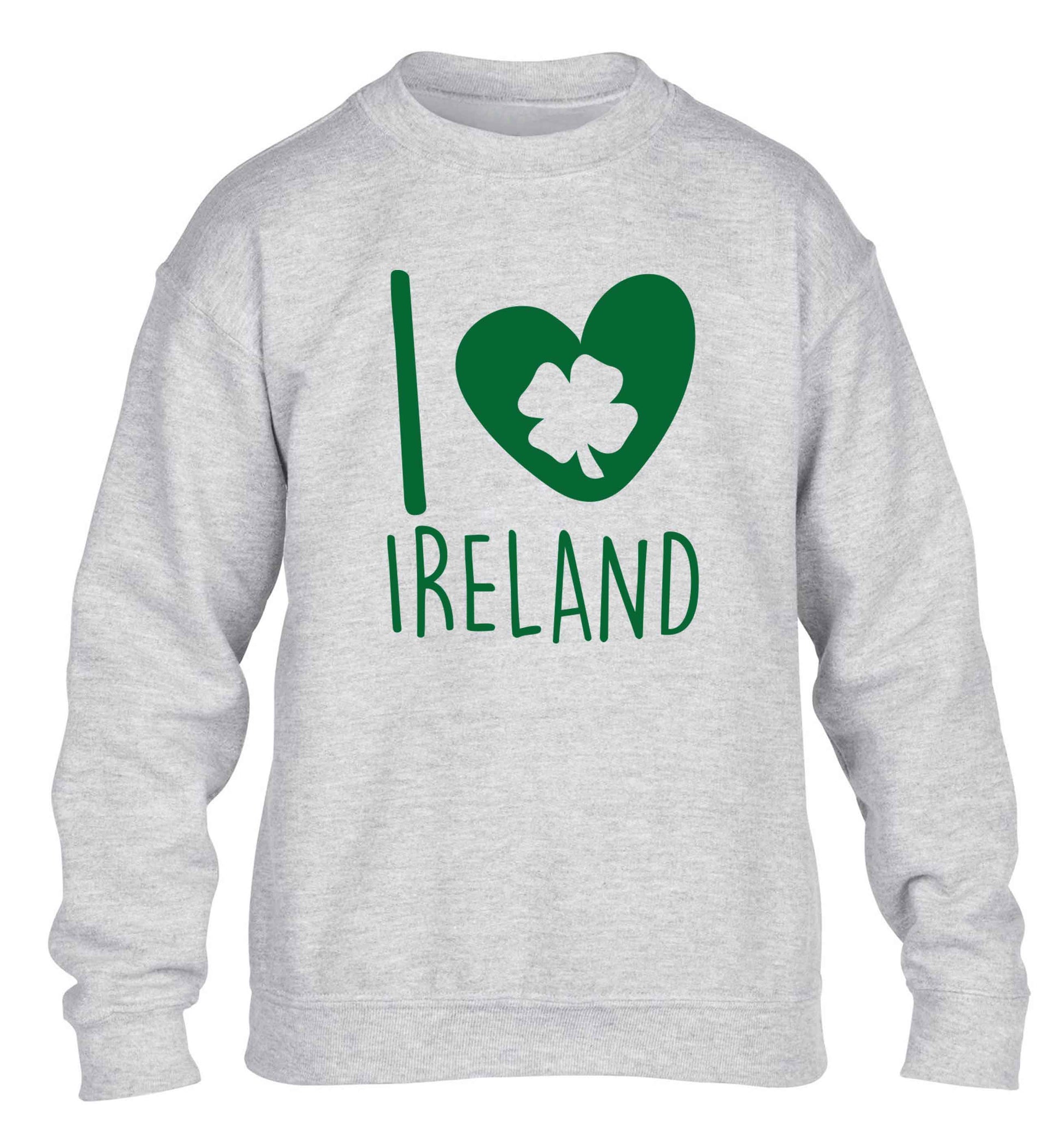 I love Ireland children's grey sweater 12-13 Years
