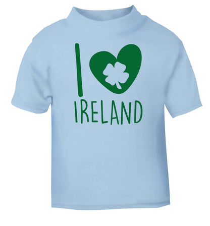 I love Ireland light blue baby toddler Tshirt 2 Years