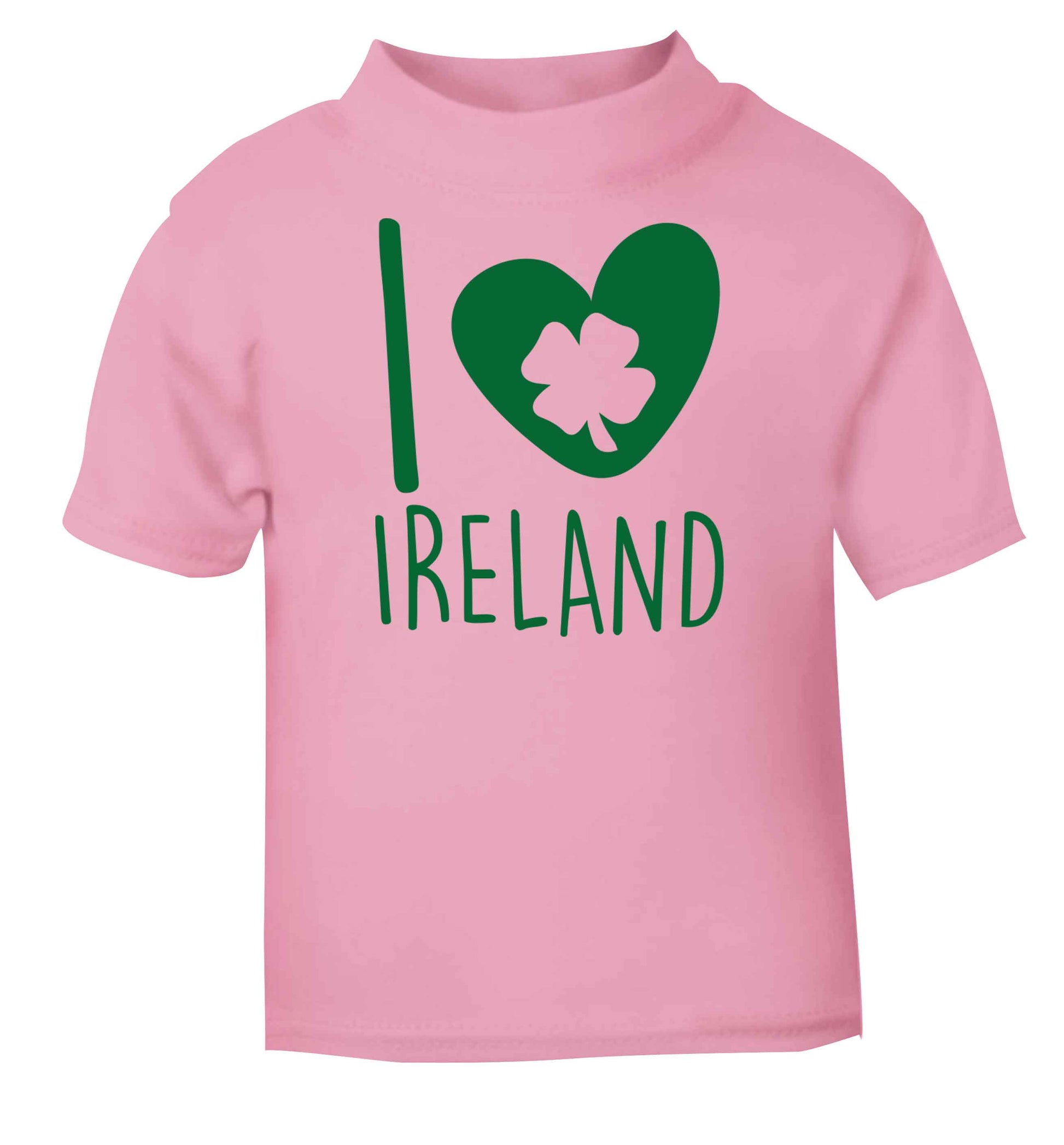 I love Ireland light pink baby toddler Tshirt 2 Years