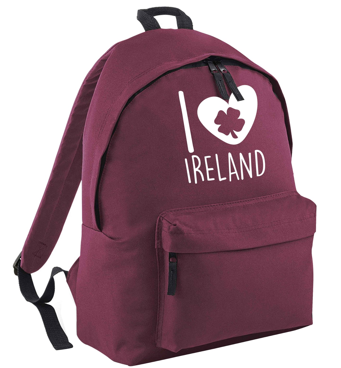 I love Ireland black childrens backpack