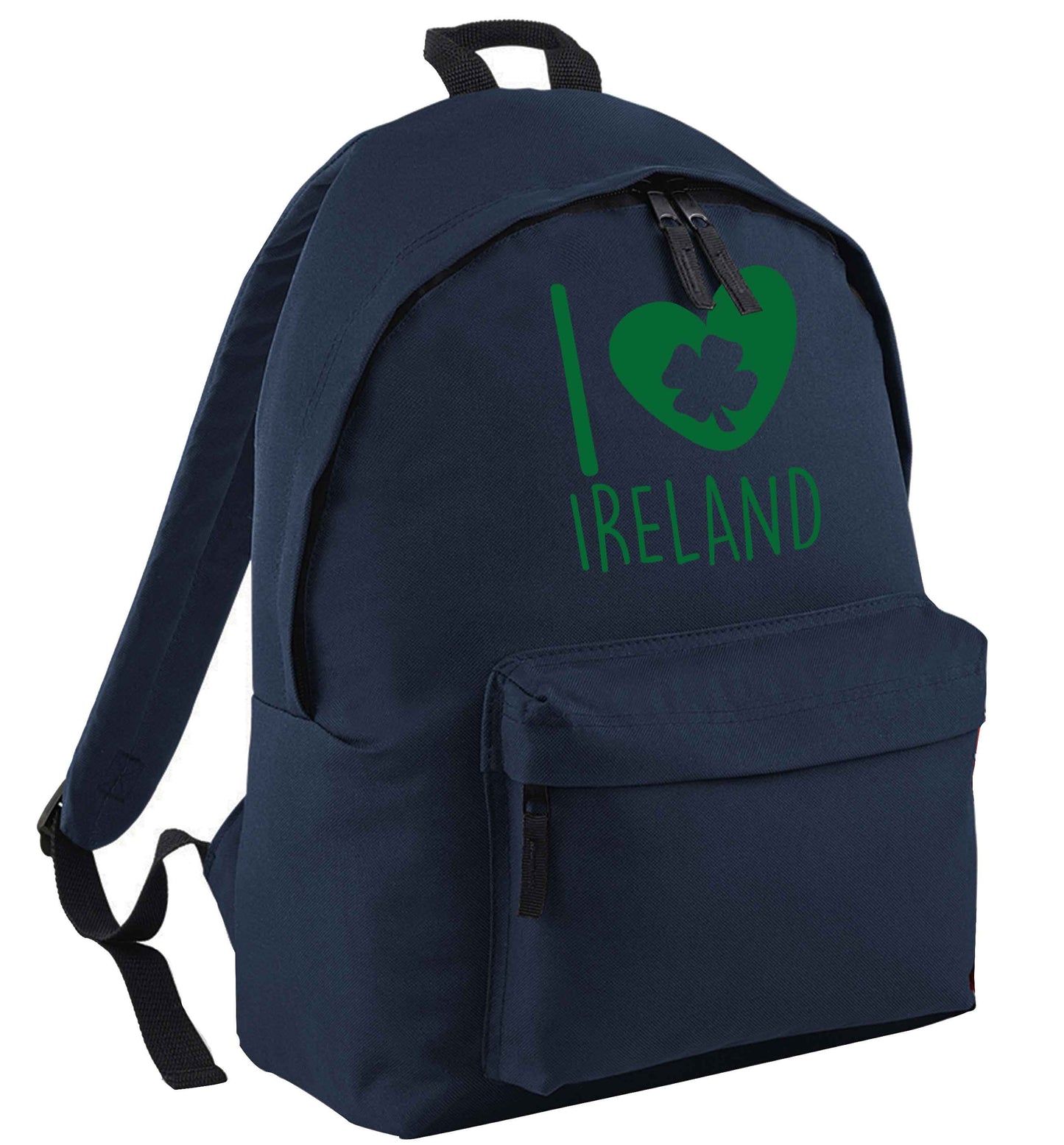 I love Ireland navy adults backpack