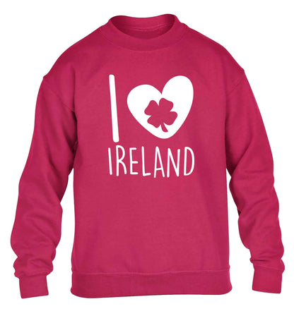 I love Ireland children's pink sweater 12-13 Years