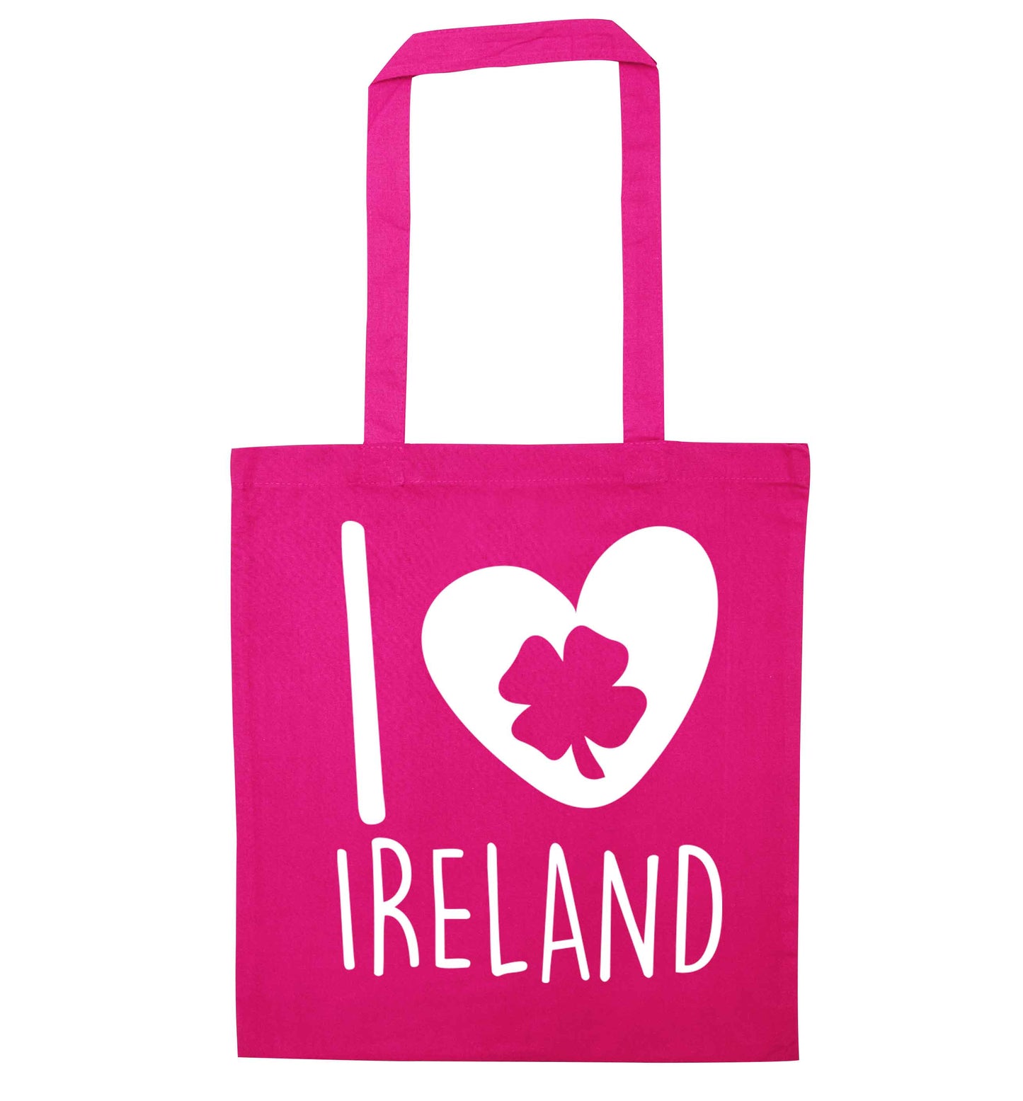 I love Ireland pink tote bag