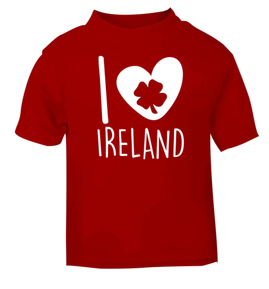I love Ireland red baby toddler Tshirt 2 Years