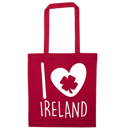 I love Ireland red tote bag