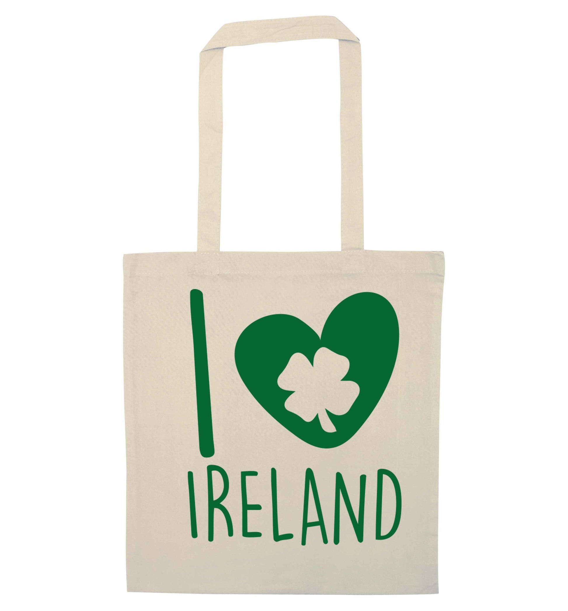 I love Ireland natural tote bag
