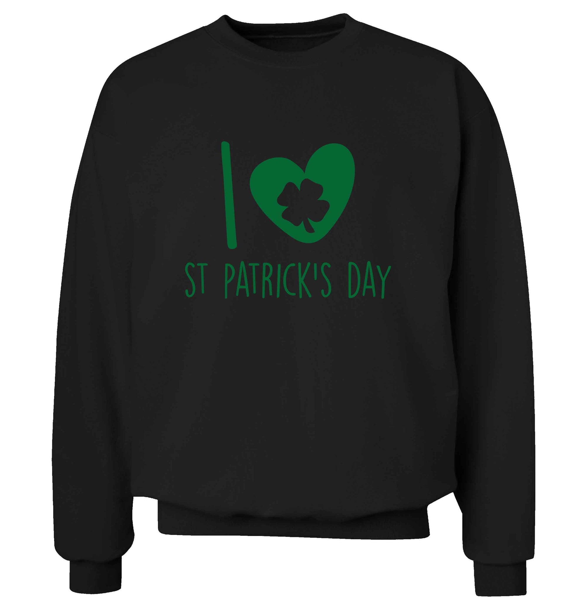 I love St.Patricks day adult's unisex black sweater 2XL