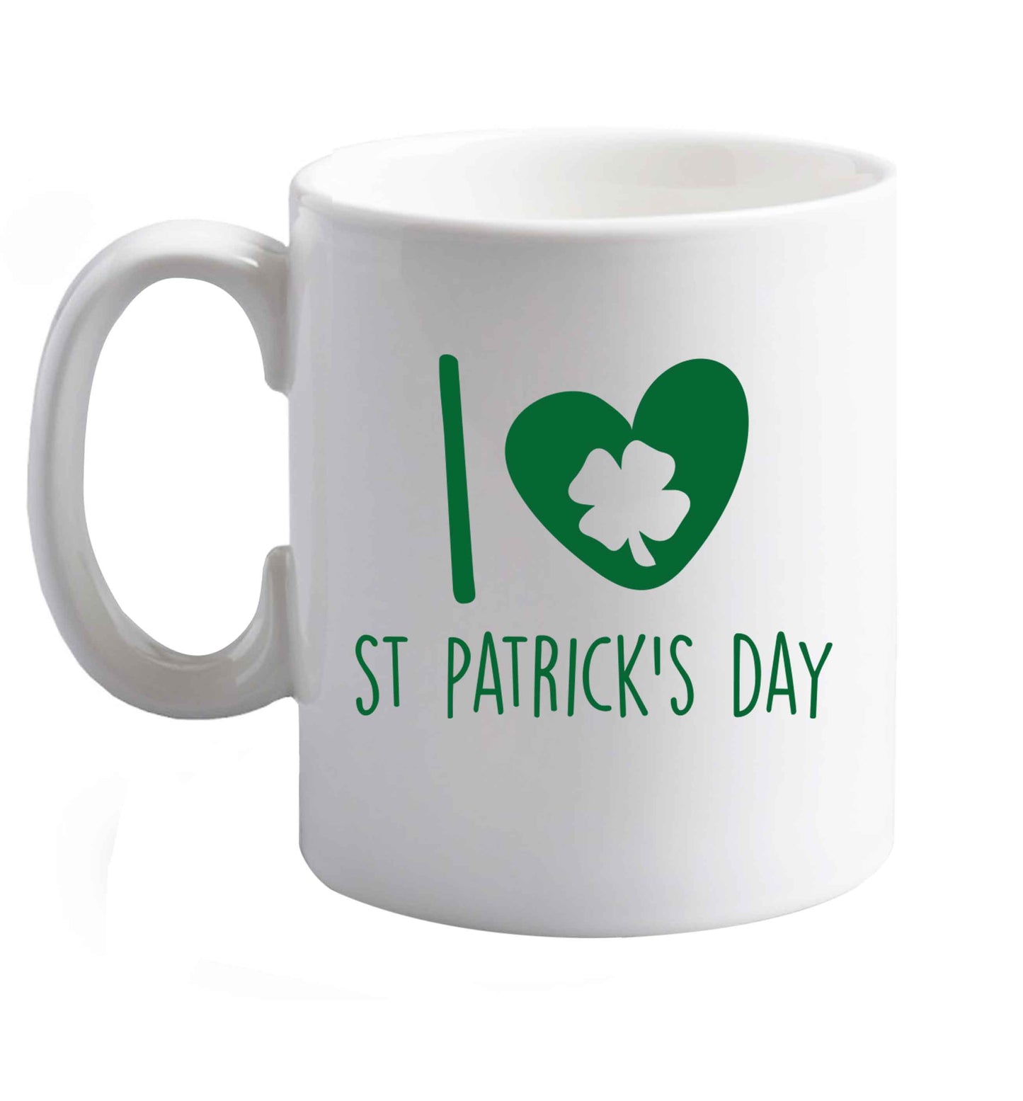 10 oz Favourite Type Pan Pancake ceramic mug right handed