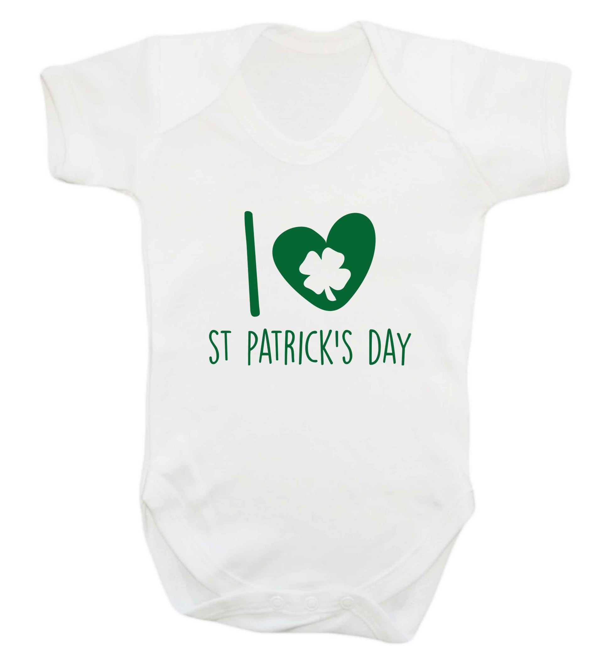 I love St.Patricks day baby vest white 18-24 months