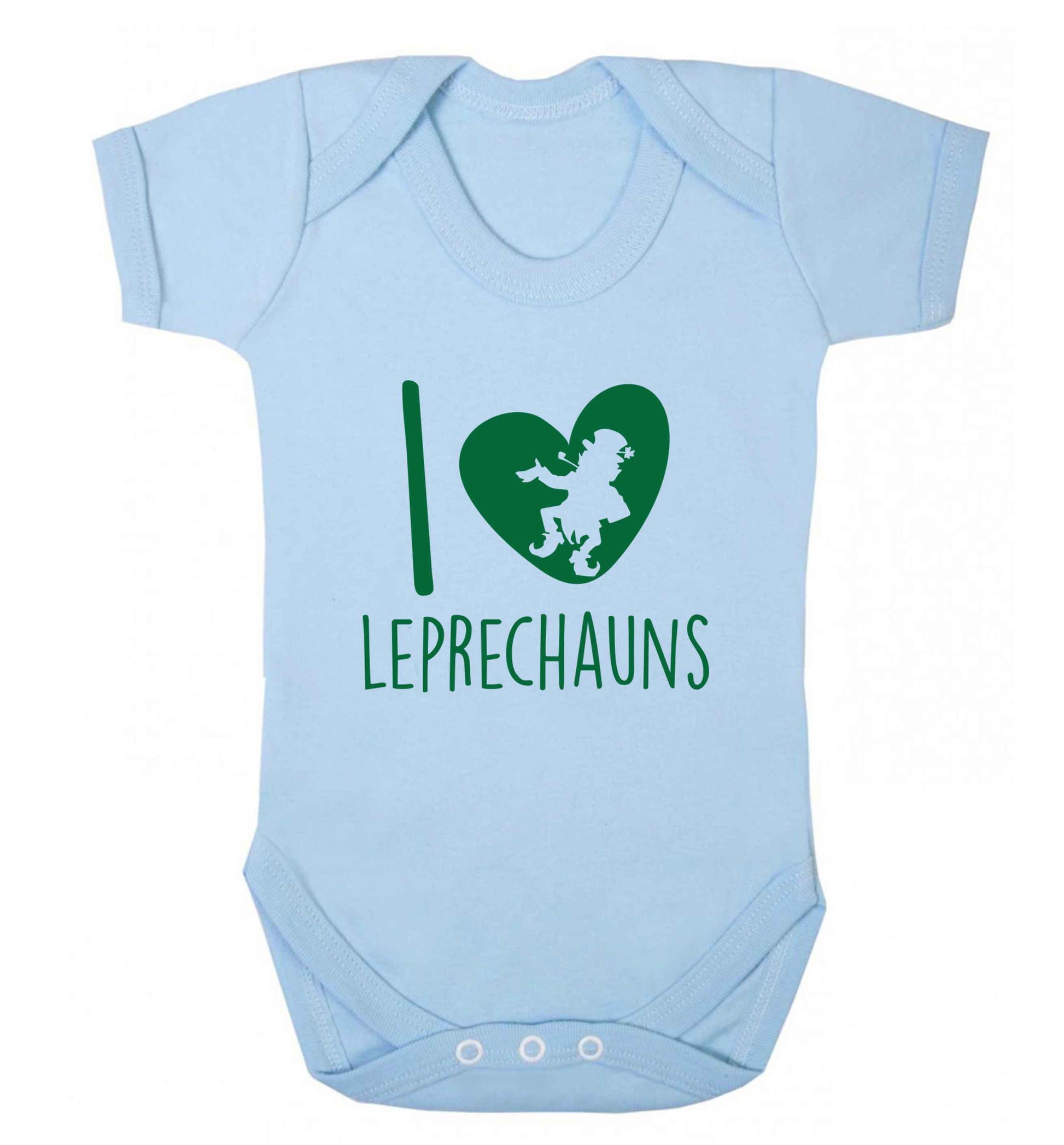 I love leprechauns baby vest pale blue 18-24 months