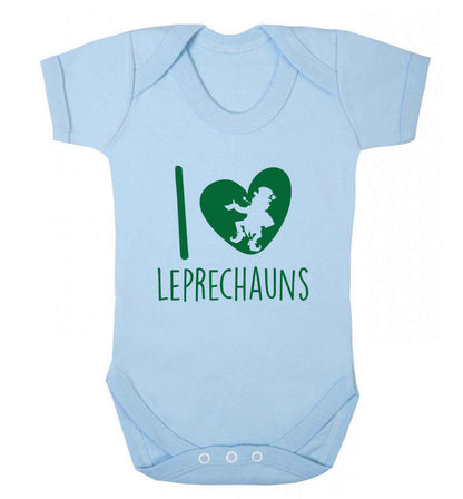 I love leprechauns baby vest pale blue 18-24 months