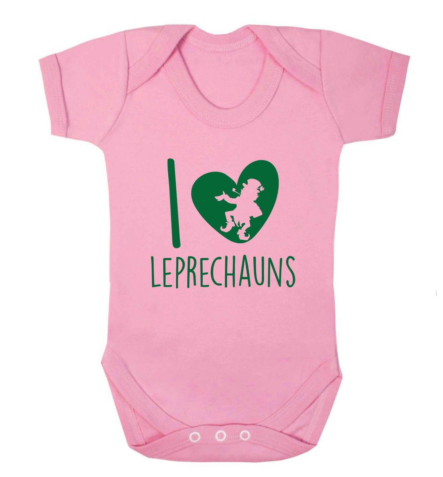 I love leprechauns baby vest pale pink 18-24 months