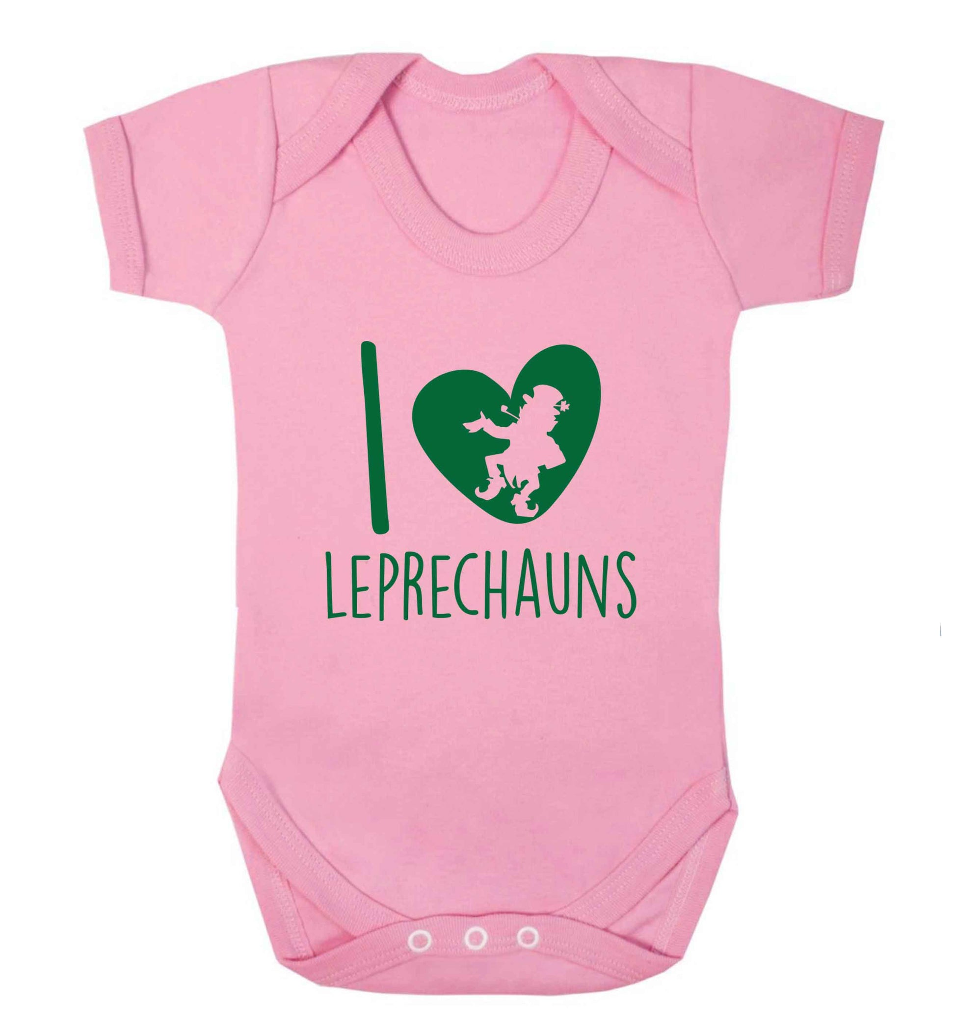 I love leprechauns baby vest pale pink 18-24 months