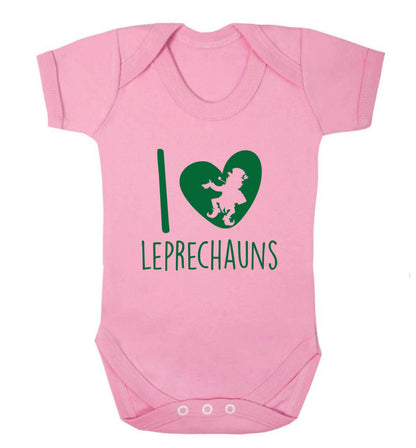 I love leprechauns baby vest pale pink 18-24 months