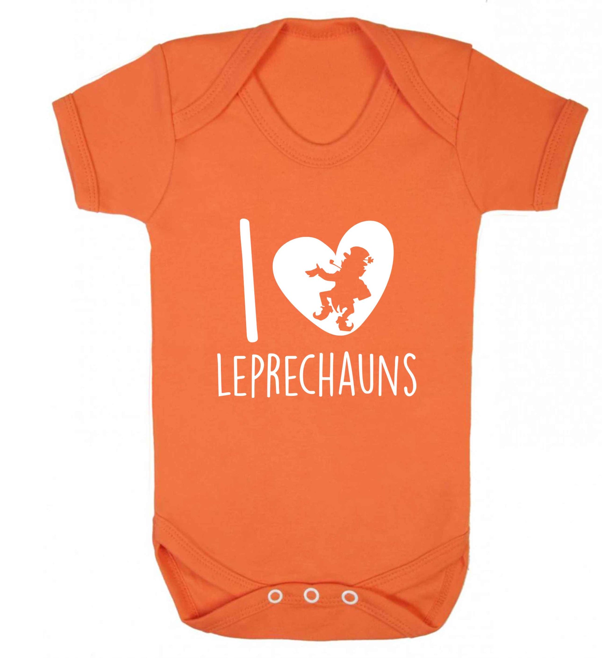 I love leprechauns baby vest orange 18-24 months