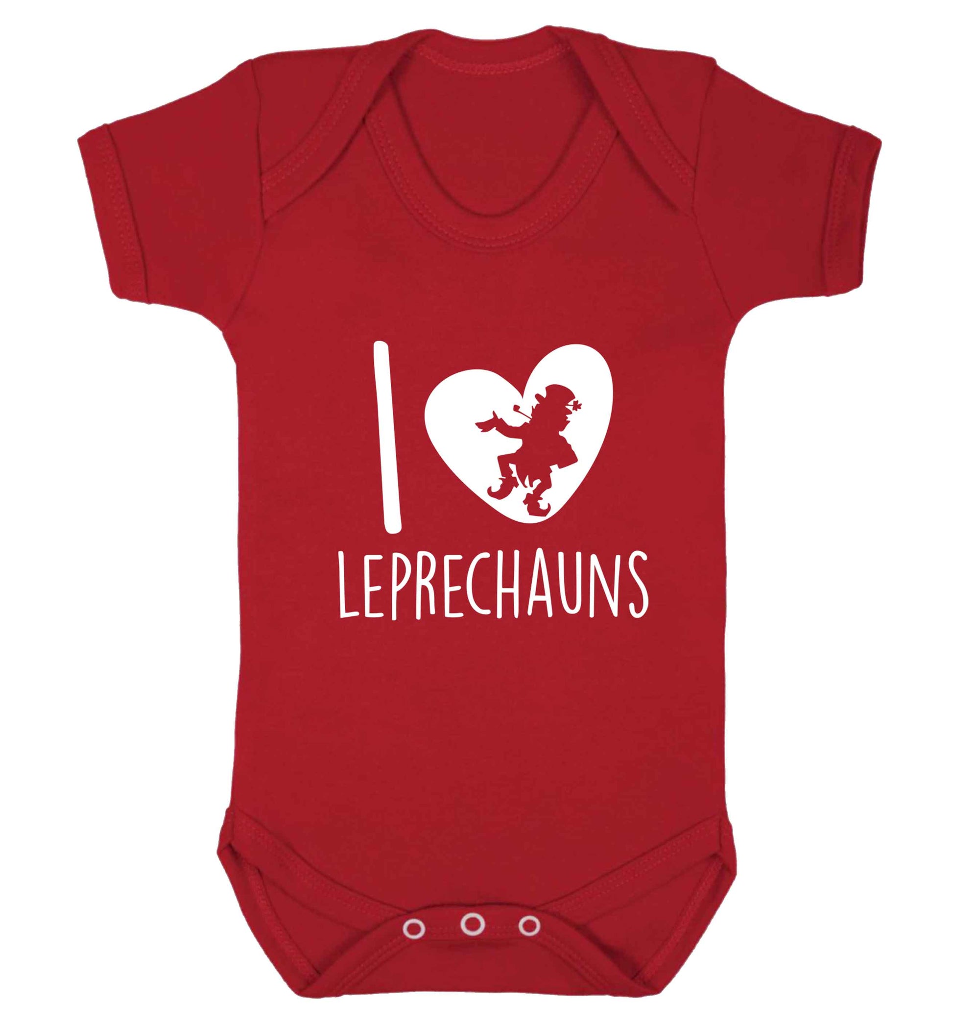 I love leprechauns baby vest red 18-24 months