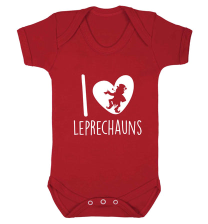 I love leprechauns baby vest red 18-24 months