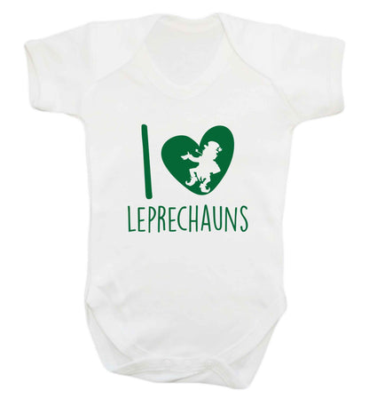 I love leprechauns baby vest white 18-24 months