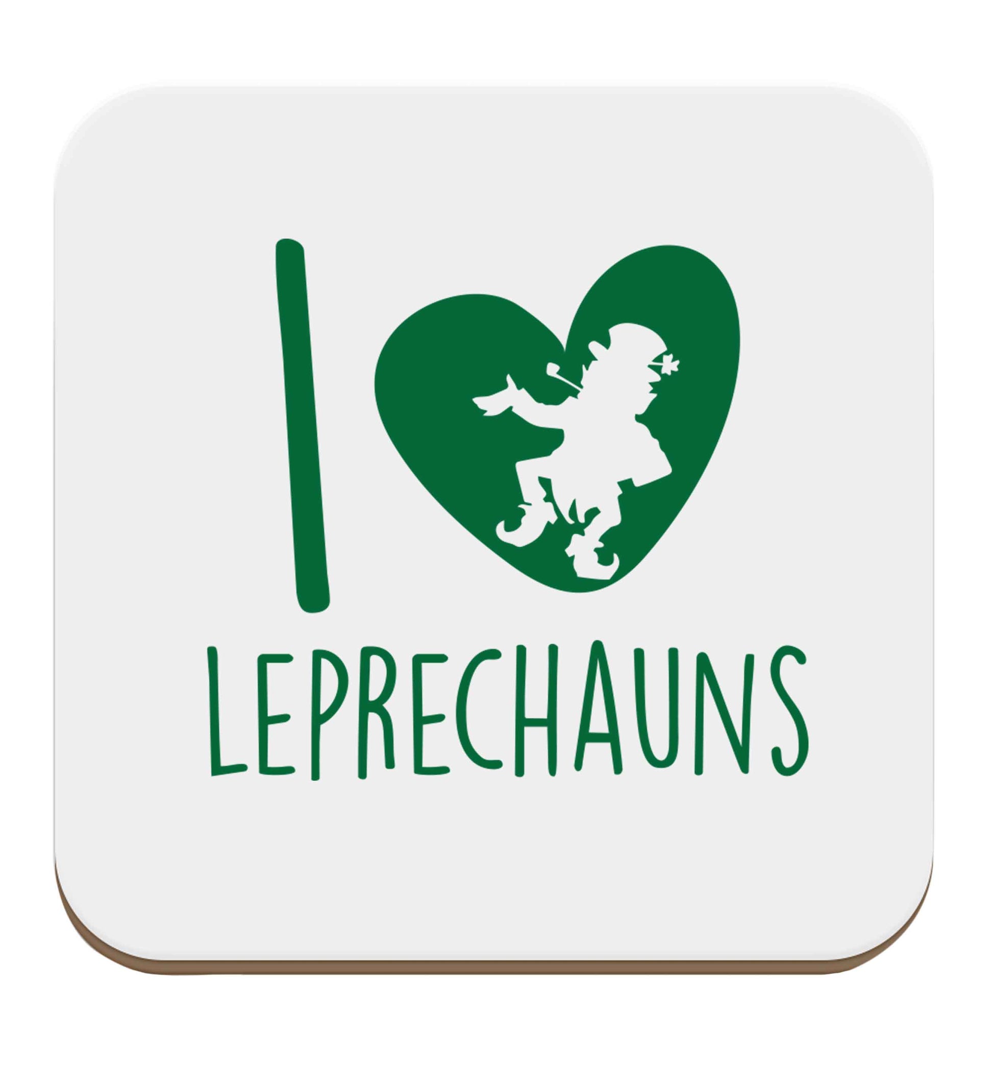 I love leprechauns set of four coasters